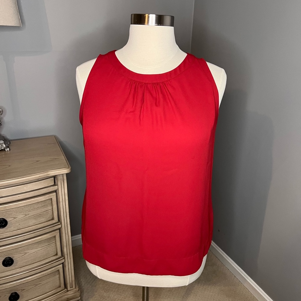 New York & Company Sleeveless Button-Back Blouse Size XL